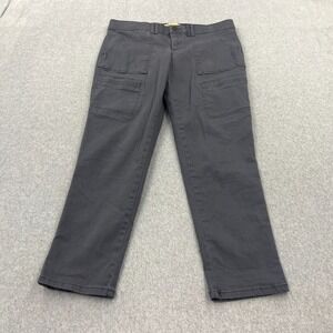 Democracy Jeans Womens 8 Ab Technology Gray Mid Rise Cargo Comfort Waist Stretch